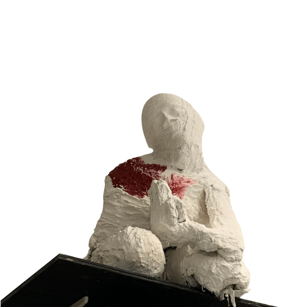 [This is a photo of an epileptic saint named Christine who rose from the dead.]
