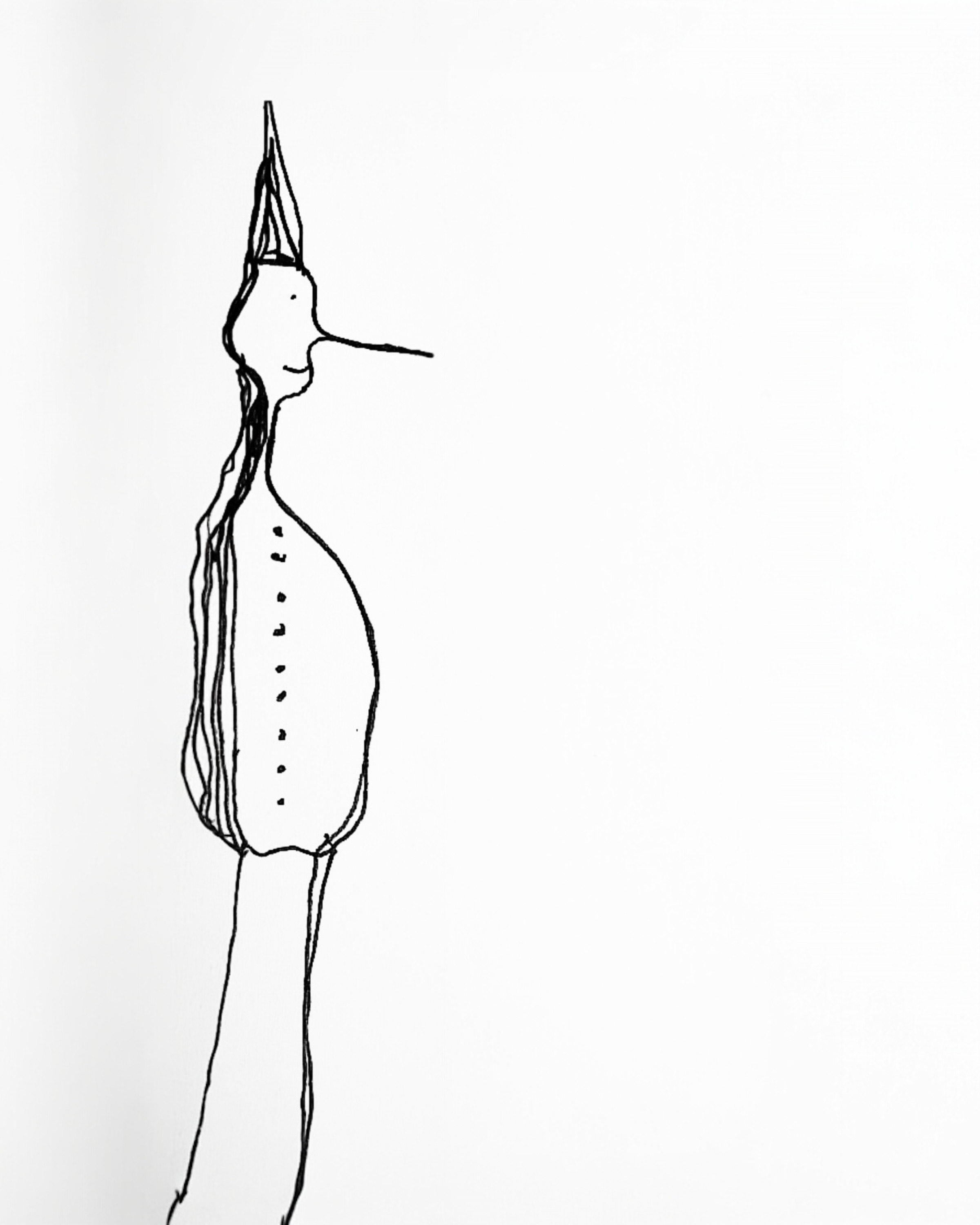 [This is a drawing of Fred, penned by Alana Guarino. Fred is a friend to all.]